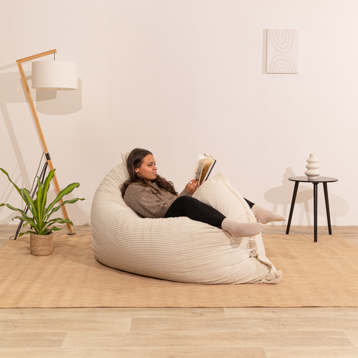 Abnehmbarer Sitzsack aus Cord - 140x180 cm