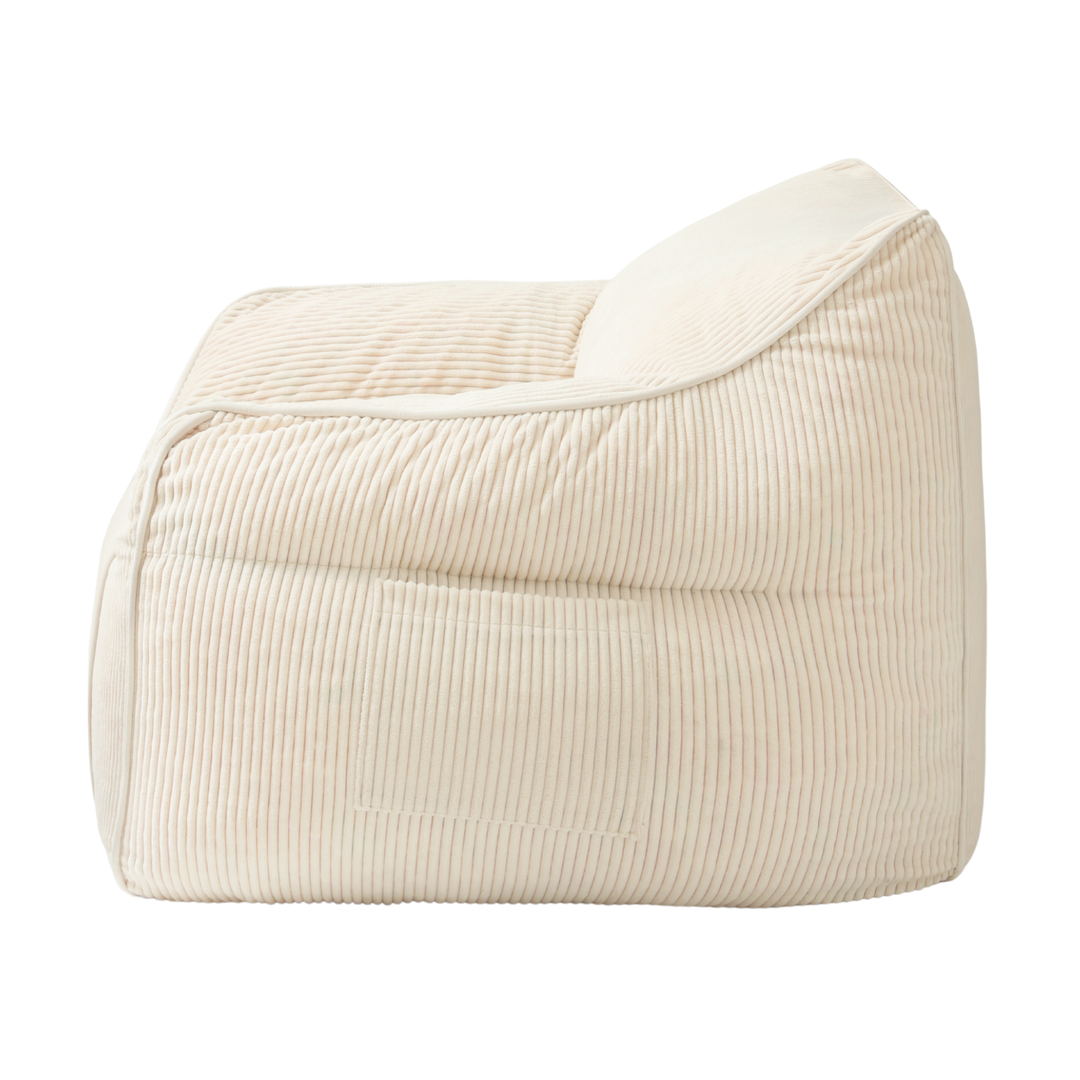 Pouf fauteuil enfant Velours Côtelé - 70x70 cm