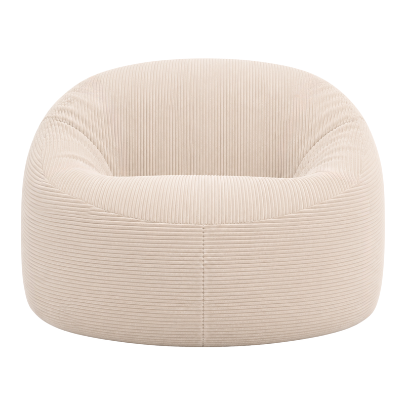 Pouf déhoussable Velours Côtelé - 100 cm