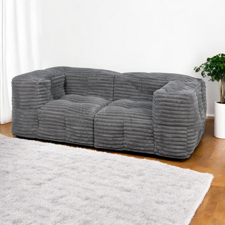 Modulares Sofa aus Cordfell - 90x180 cm