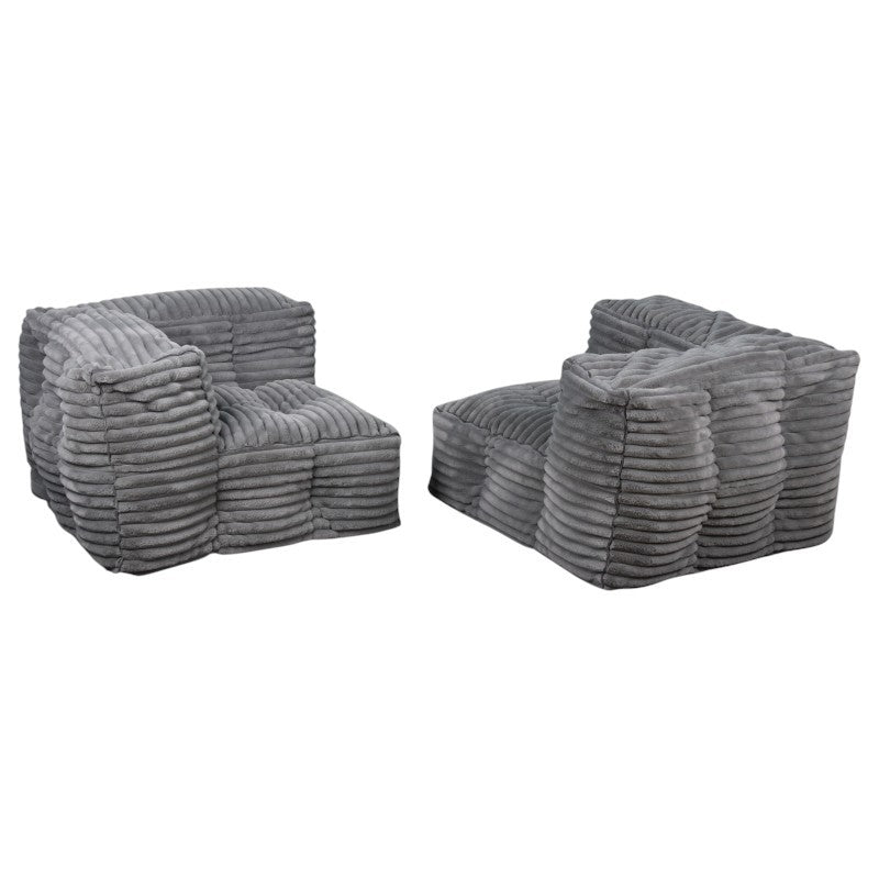 Modulares Sofa aus Cordfell - 90x180 cm