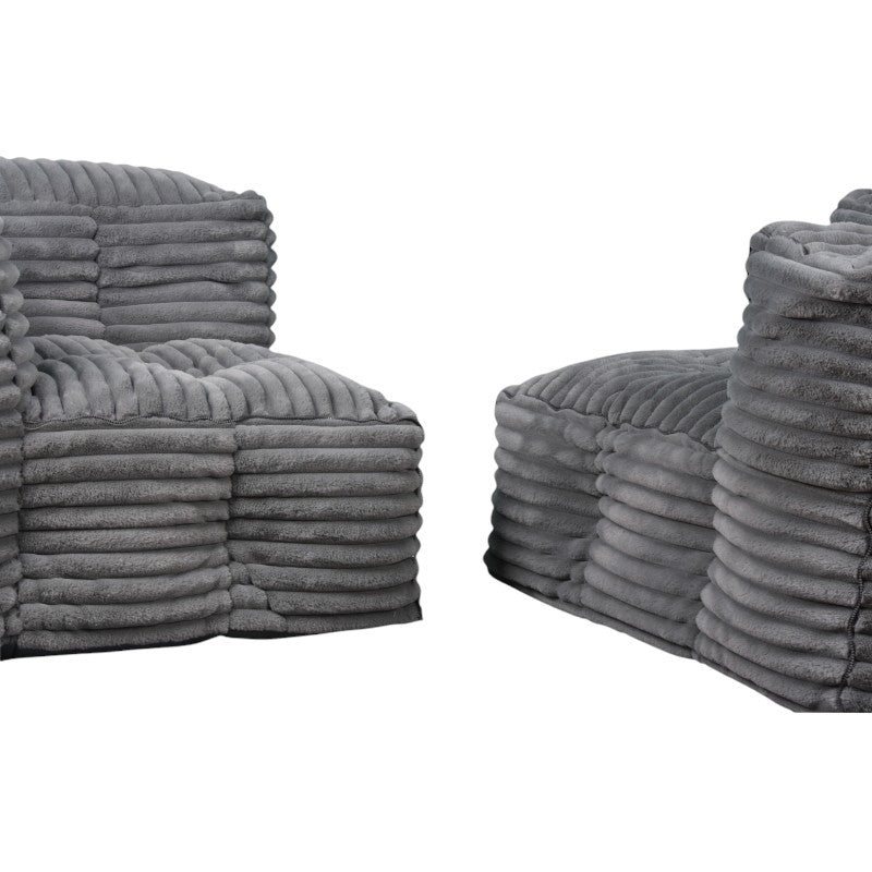 Modulares Sofa aus Cordfell - 90x180 cm
