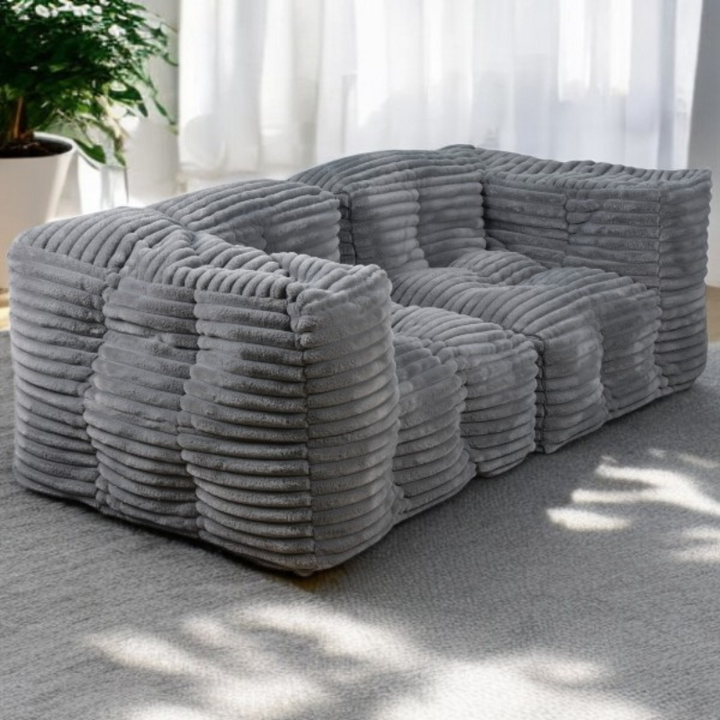 Modulares Sofa aus Cordfell - 90x180 cm