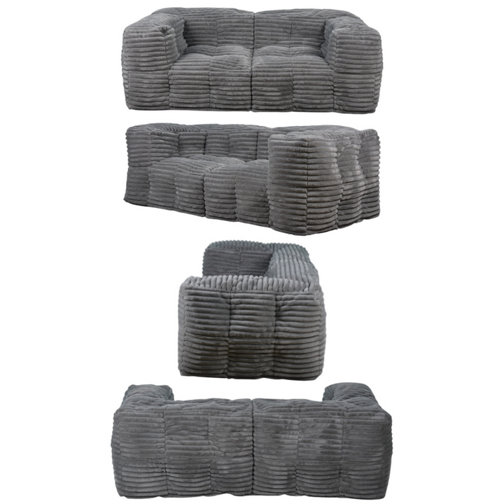 Modulares Sofa aus Cordfell - 90x180 cm