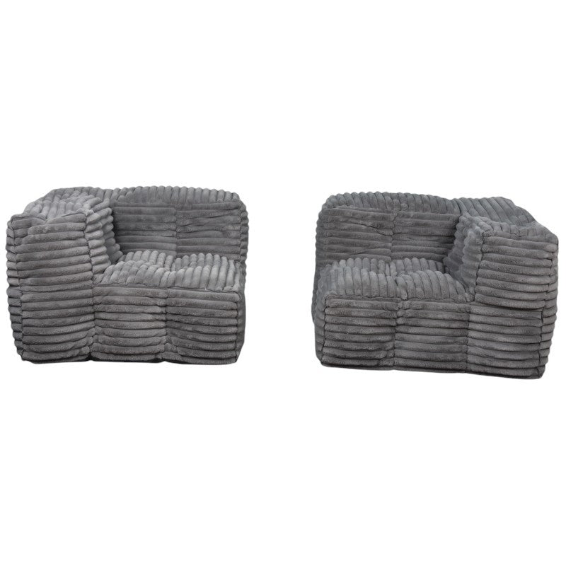 Modulares Sofa aus Cordfell - 90x180 cm