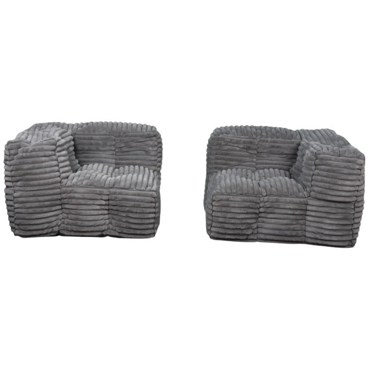 Modulares Sofa aus Cordfell - 90x180 cm