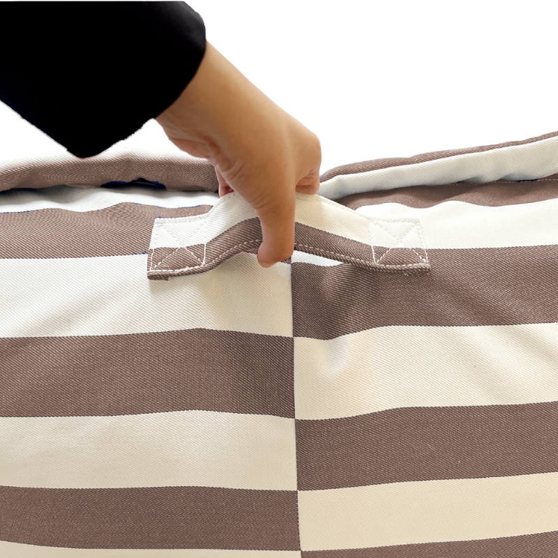 Outdoor-Sitzsack-Hülle gestreift - 85 x 85 x 75 cm
