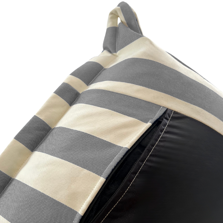 Outdoor-Sitzsack-Hülle gestreift - 85 x 85 x 75 cm