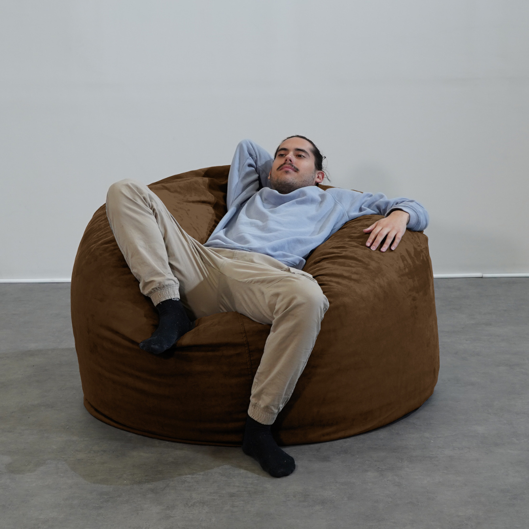 Bezug einzeln für Riesen-Sitzsack aus Mikrowildleder - 120 cm - Banabag