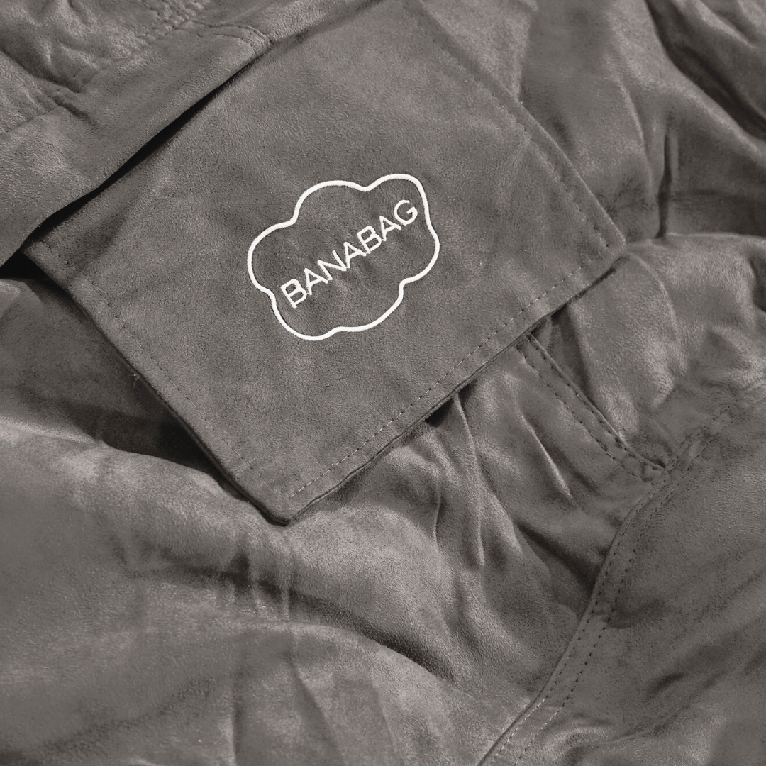 Bezug einzeln für Riesen-Sitzsack aus Mikrowildleder - 120 cm - Banabag