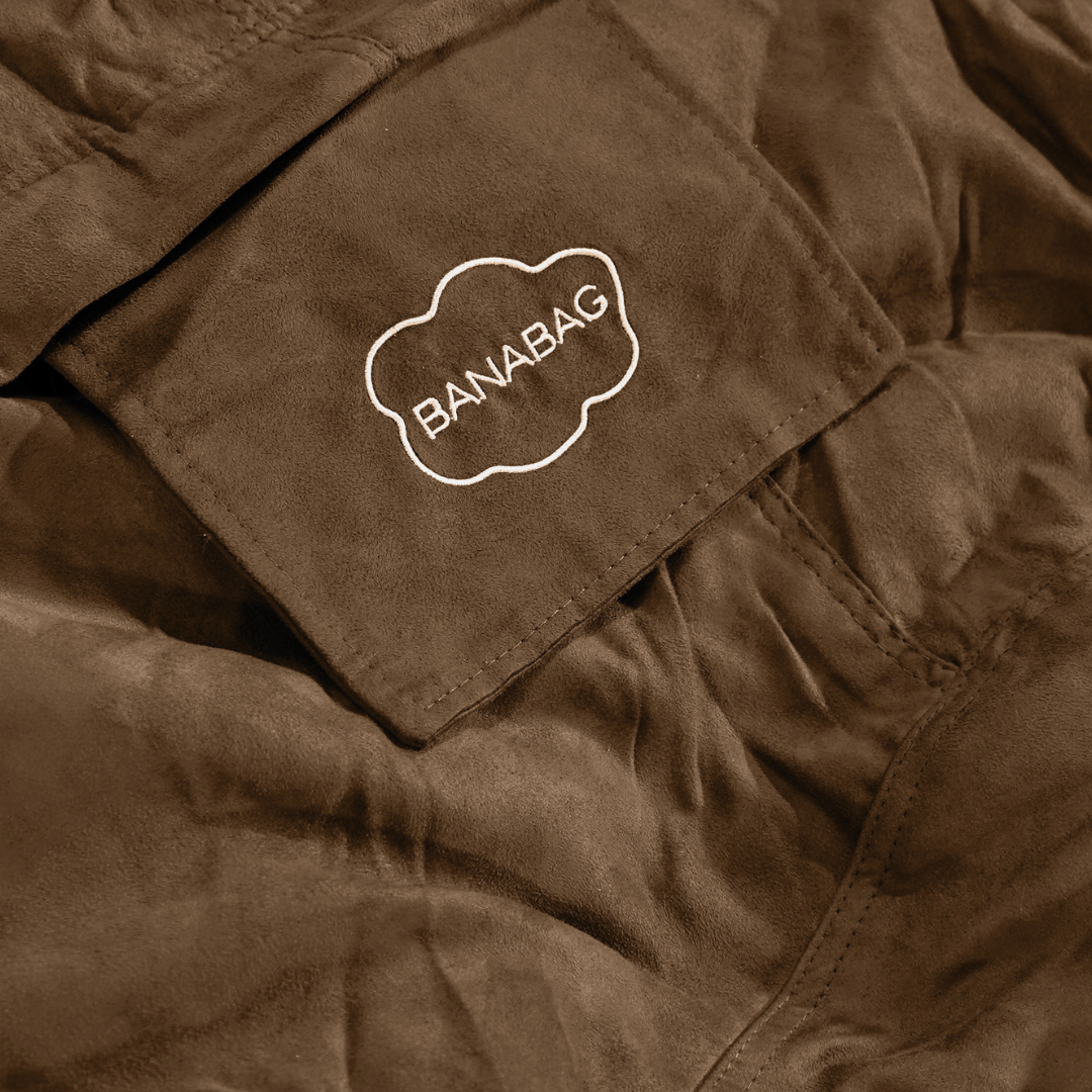 Nur der Bezug für riesigen Mikrowildleder-Sitzsack - 180 cm - Banabag