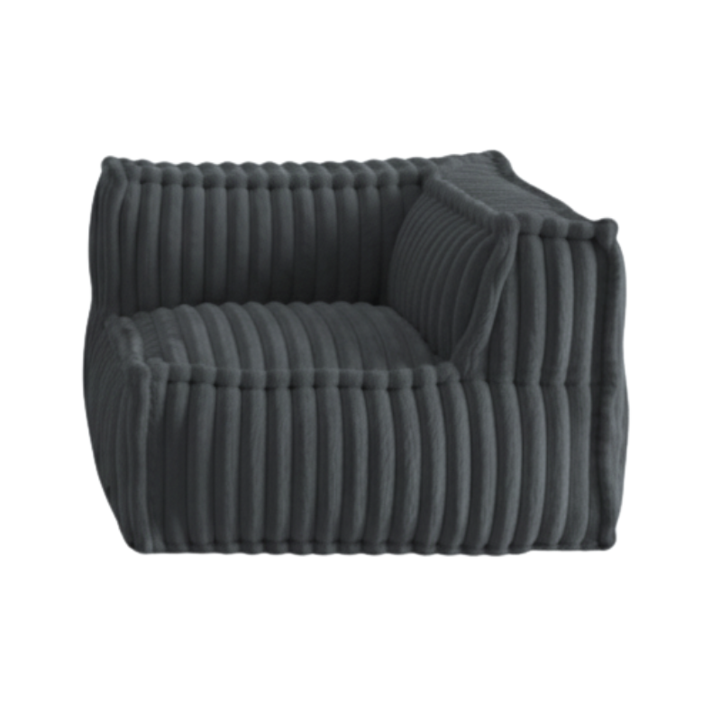 Rechtwinkliges Eckmodul für modulares Sofa - Kordfell - 90x90 cm
