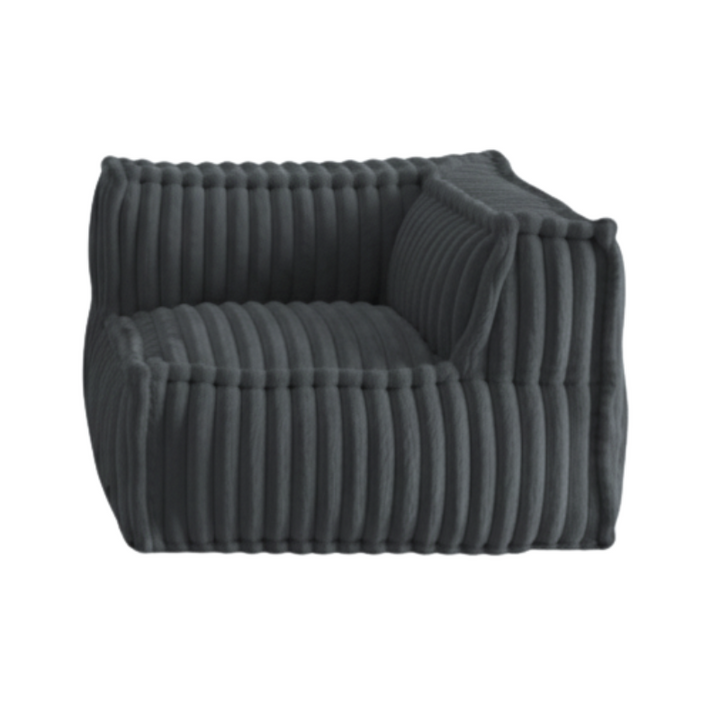 Rechtwinkliges Eckmodul für modulares Sofa - Kordfell - 90x90 cm