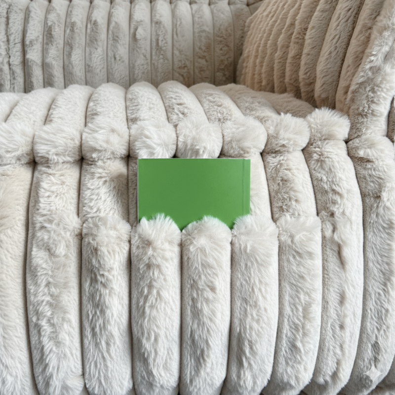 Rechtwinkliges Eckmodul für modulares Sofa - Kordfell - 90x90 cm