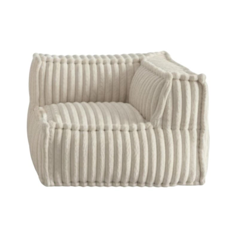 Rechtwinkliges Eckmodul für modulares Sofa - Kordfell - 90x90 cm