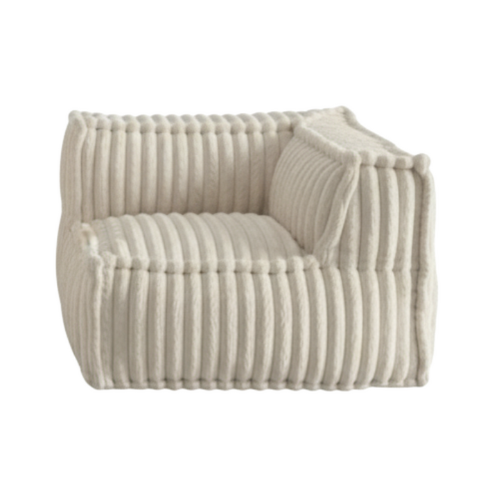 Rechtwinkliges Eckmodul für modulares Sofa - Kordfell - 90x90 cm