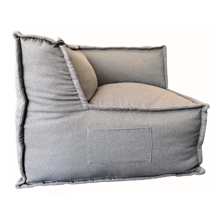 Reversibles Eckmodul für modulares Sofa - Leinenoptik - 90x90 cm
