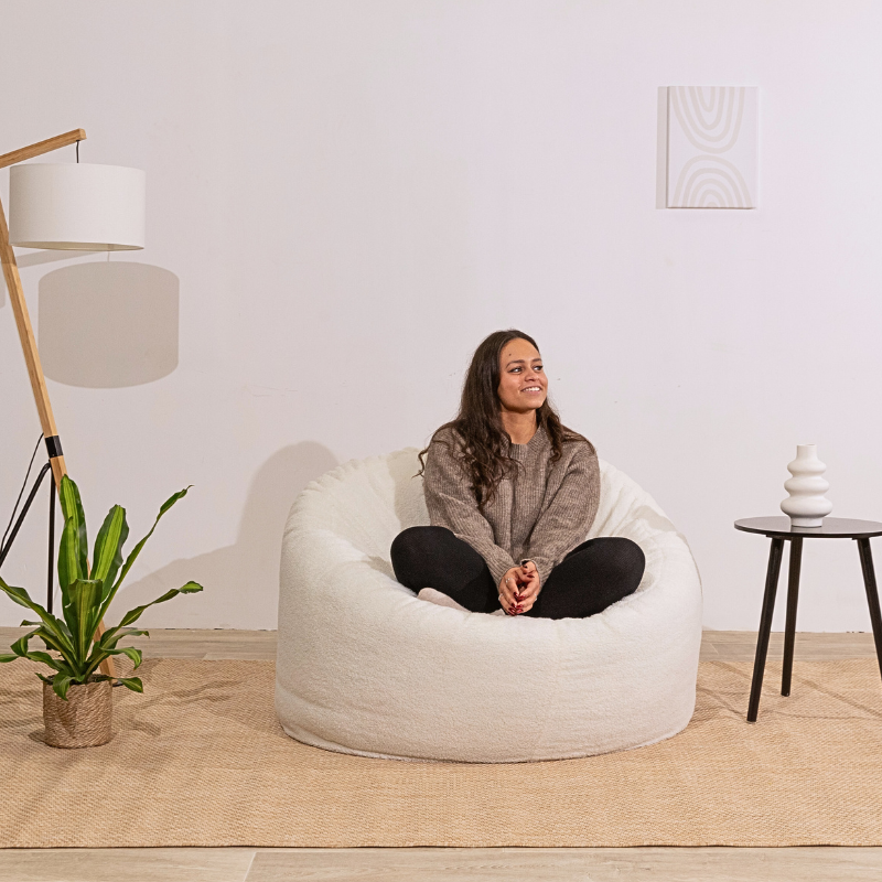 Bouclé-Pouf - 100 cm