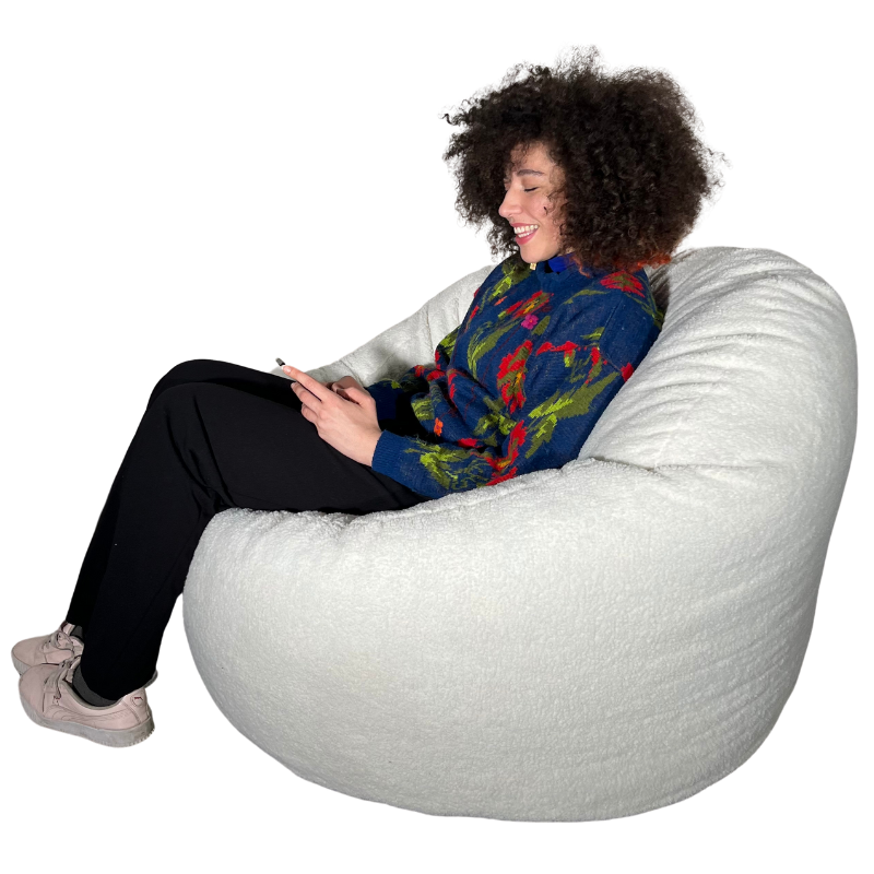 Bouclé-Pouf - 100 cm