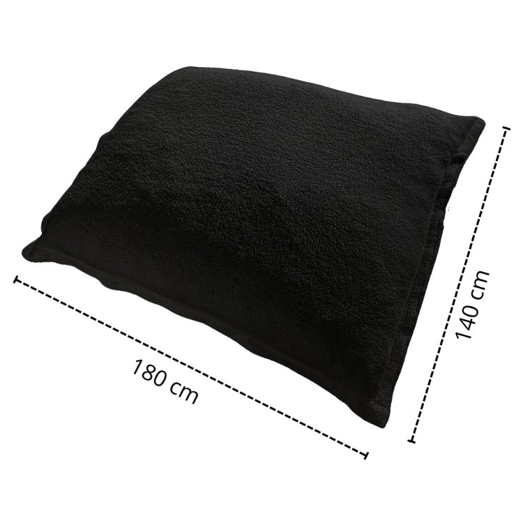 Sitzsack aus Bouclé-Stoff, abnehmbarer Bezug - 140x180 cm