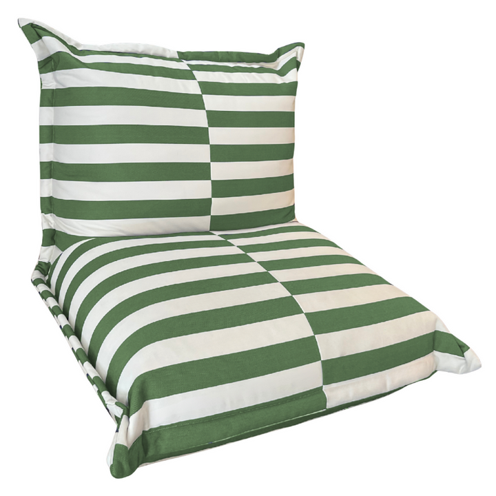 Outdoor-Sitzsack gestreift - 85x85x75 cm