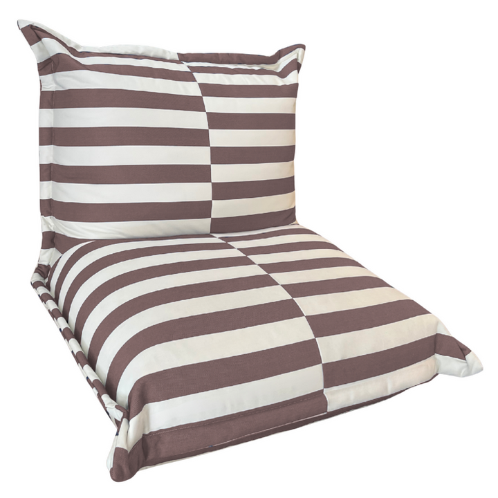 Outdoor-Sitzsack gestreift - 85x85x75 cm