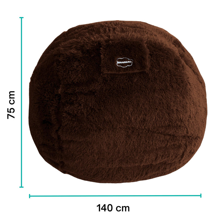 Riesen-Sitzsack aus Fell - 140 cm - Banabag