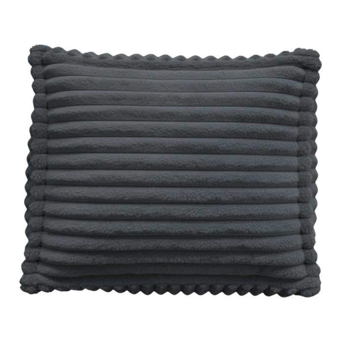 Hocker-Récamiere für modulares Sofa - Rippfell - 80x60x38 cm