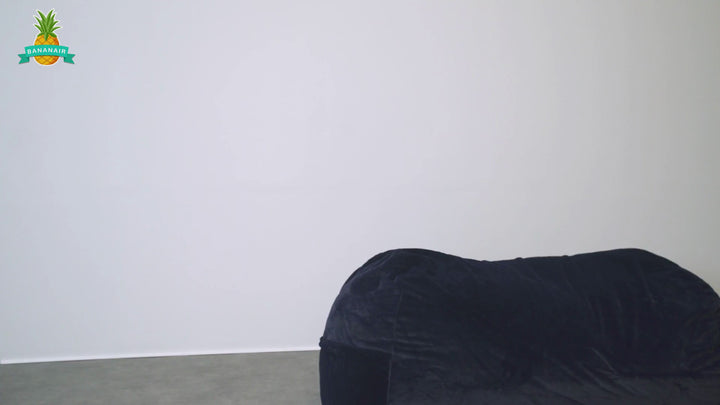 Langer, abziehbarer Riesen-Sitzsack - Kunstfell - 160 cm